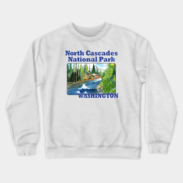 North Cascades National Park, Washington Crewneck Sweatshirt by MMcBuck